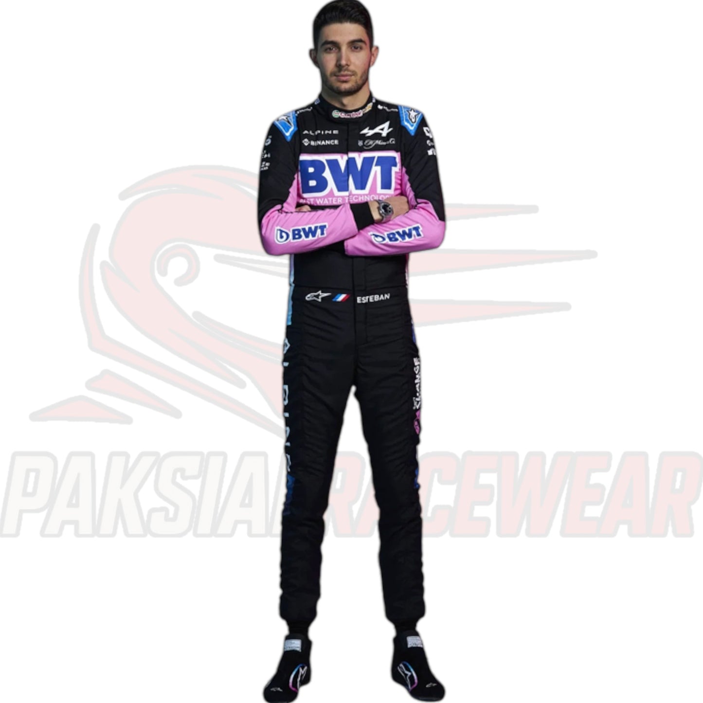 Esteban Ocon 2024 Alpine British GP F1 Race Suit Replica