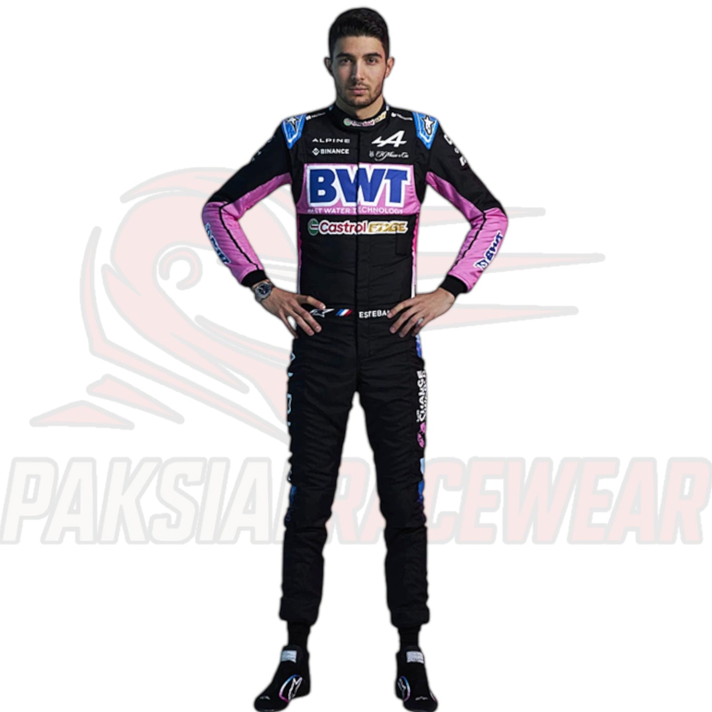 Esteban Ocon 2024 Alpine British GP F1 Race Suit Replica