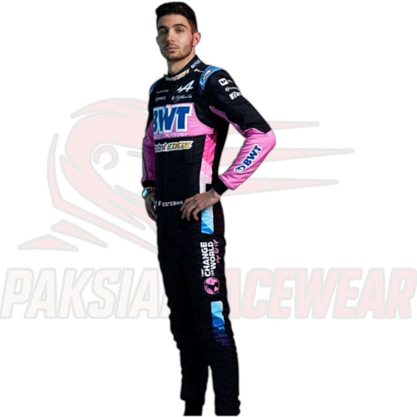 Esteban Ocon 2024 Alpine British GP F1 Race Suit Replica