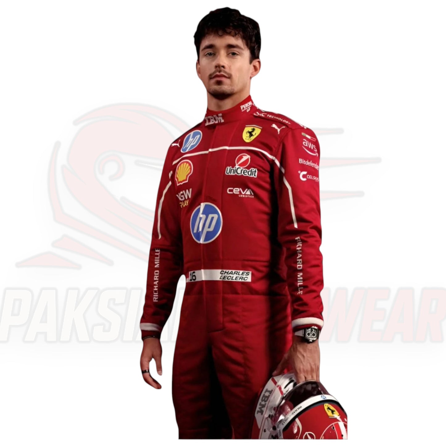 Ferrari F1 2025 Charles Leclerc HP Replica Suit