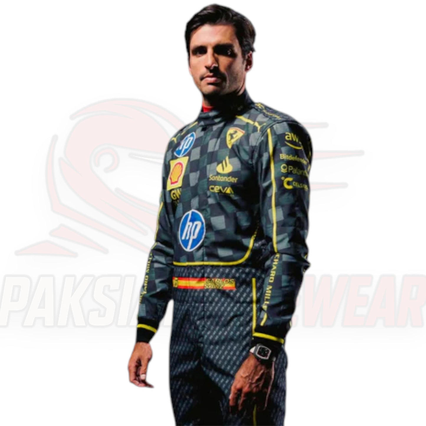 2024 Scuderia Ferrari Carlos Sainz Replica Racing Suit