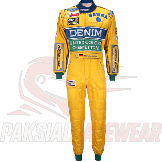 1993 Michael Schumacher Benetton-Ford F1 Replica Racing Suit by Paksial Racewear