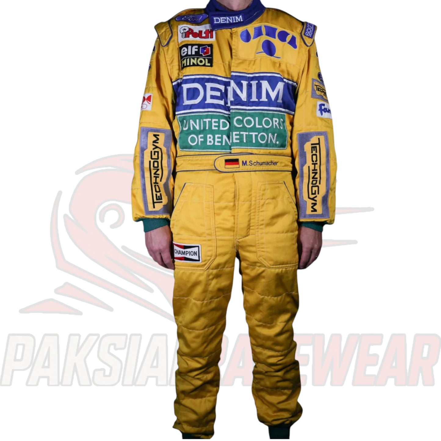 1993 Michael Schumacher Benetton-Ford F1 Replica Racing Suit by Paksial Racewear