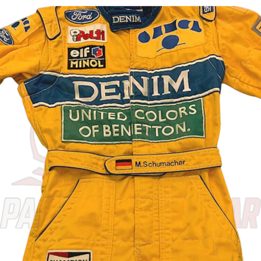 1993 Michael Schumacher Benetton-Ford F1 Replica Racing Suit by Paksial Racewear