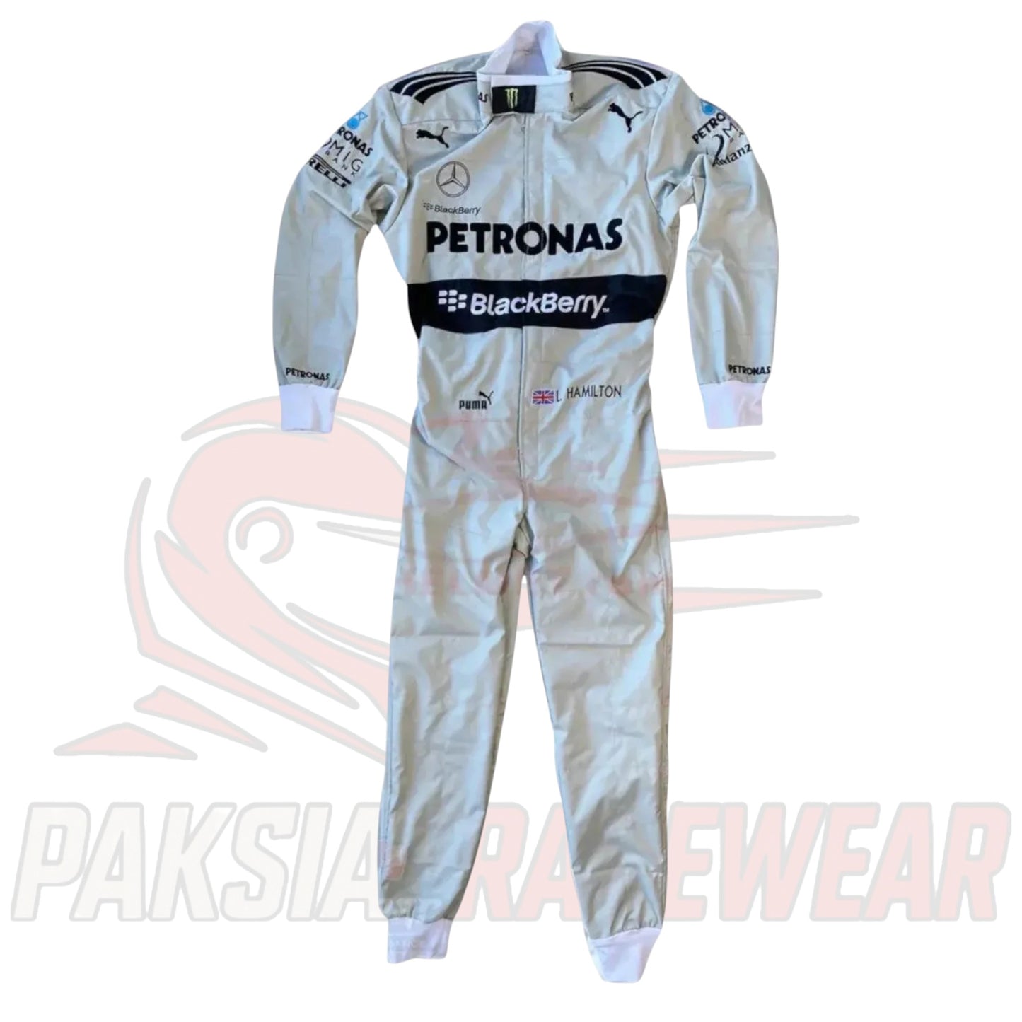 2013 Lewis Hamilton Mercedes-AMG Petronas F1 Team Embroidered Replica Race Suit