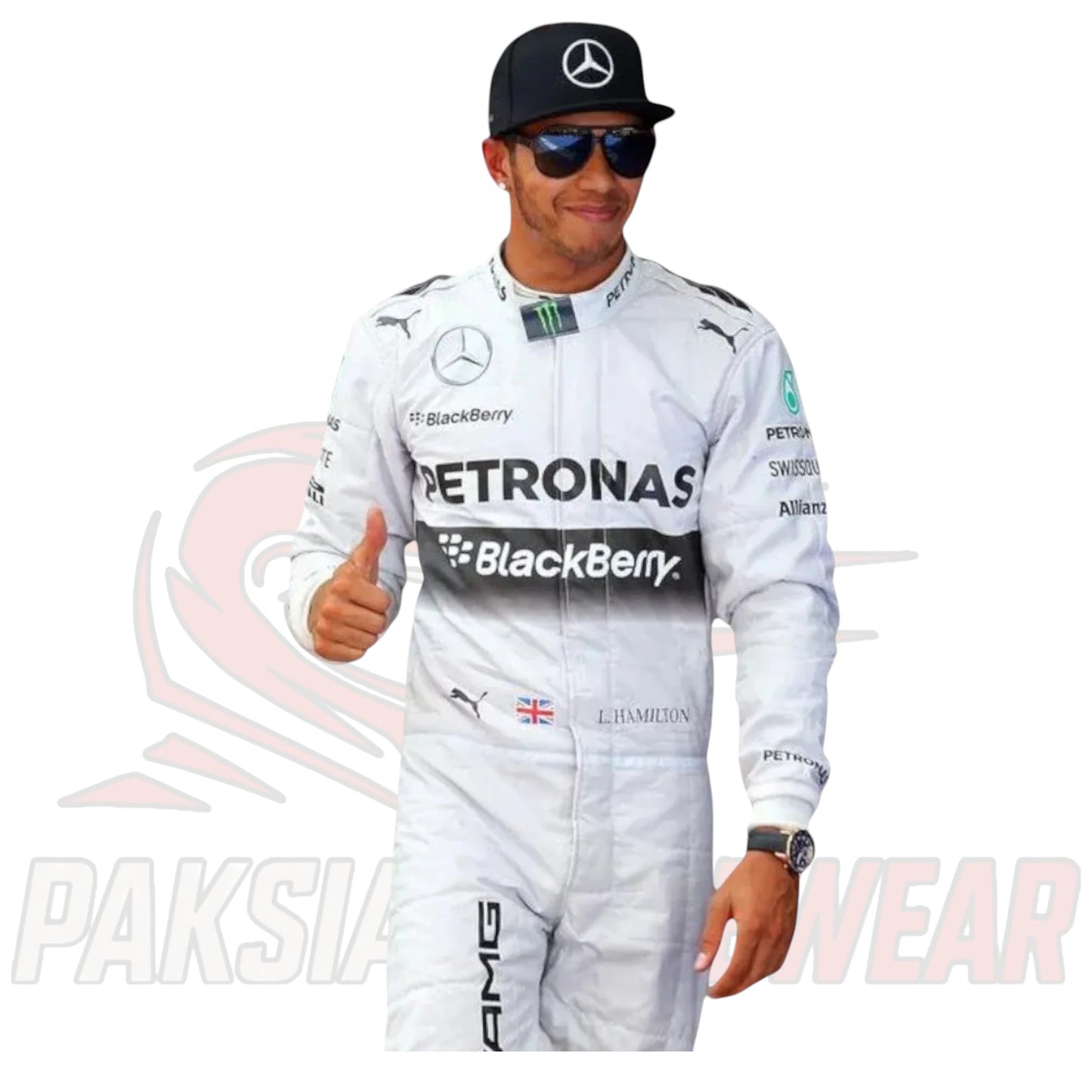 2014 Lewis Hamilton Petronas Mercedes F1 Race Suit by Paksial Racewear