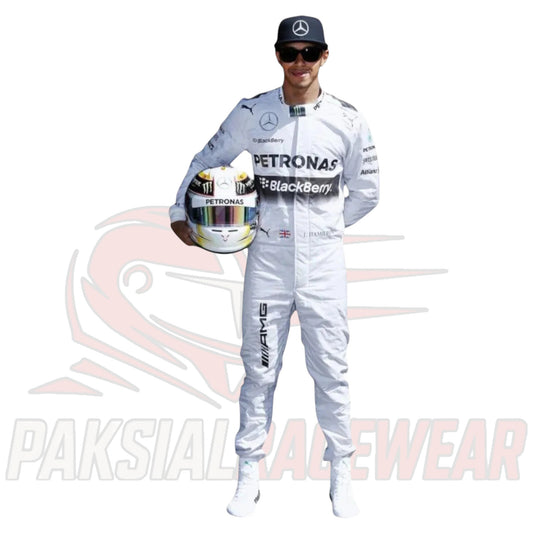 2014 Lewis Hamilton Petronas Mercedes F1 Race Suit by Paksial Racewear
