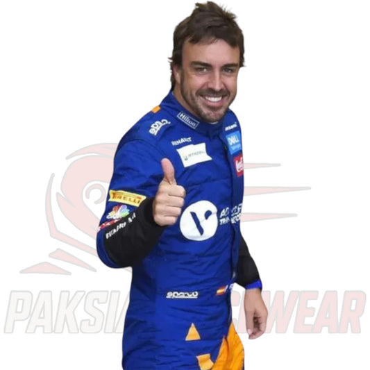2019 Fernando Alonso McLaren F1 Race Suit | Paksial Racewear Replica Edition