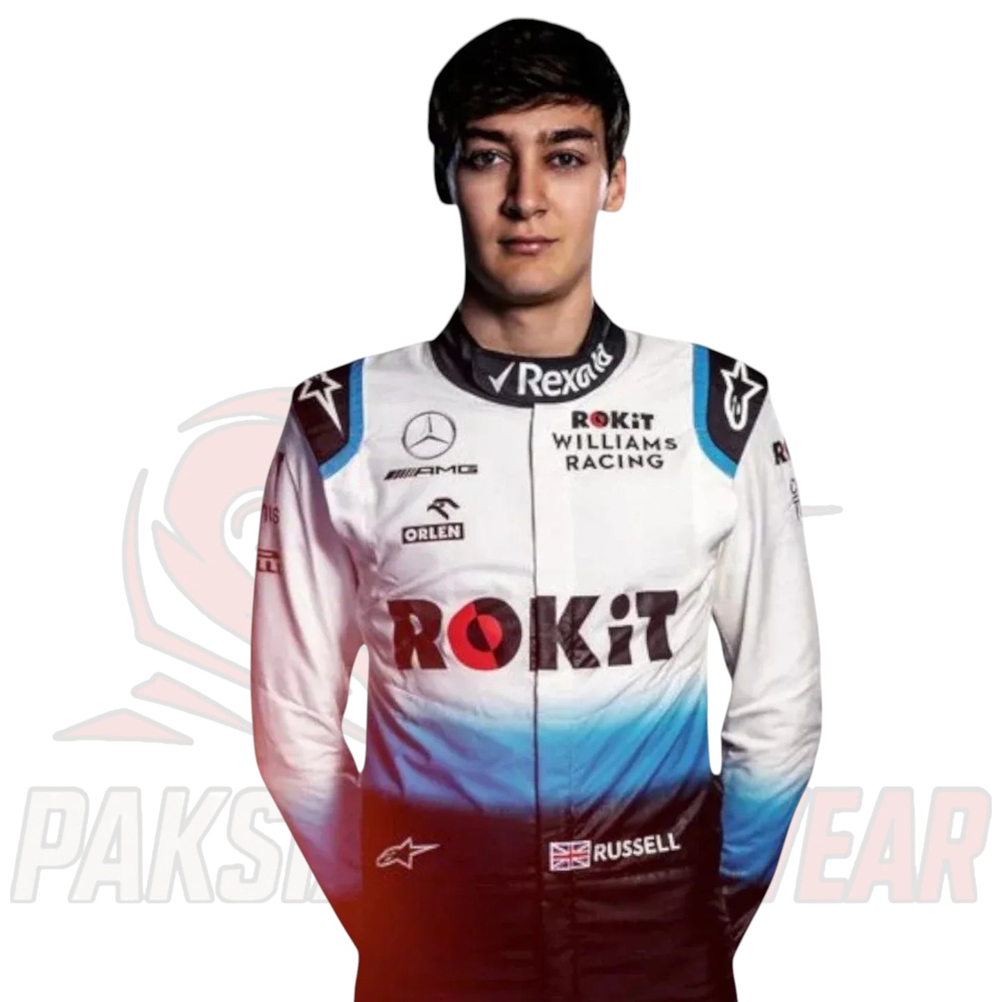 2019 George Russell Williams Racing F1 Team Race Suit Replica by Paksial Racewear