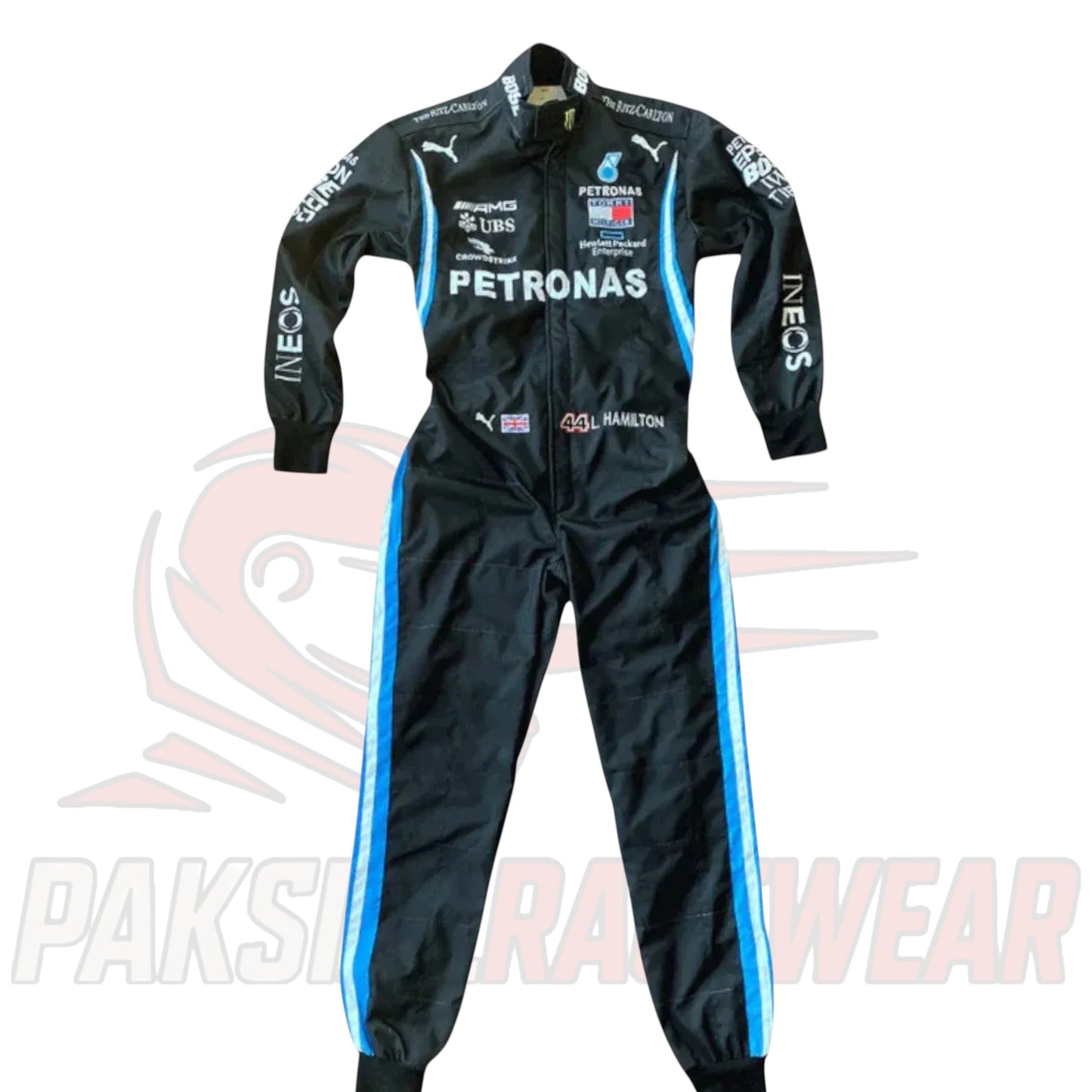 2020 Lewis Hamilton Mercedes-AMG F1 Embroidered Replica Race Suit