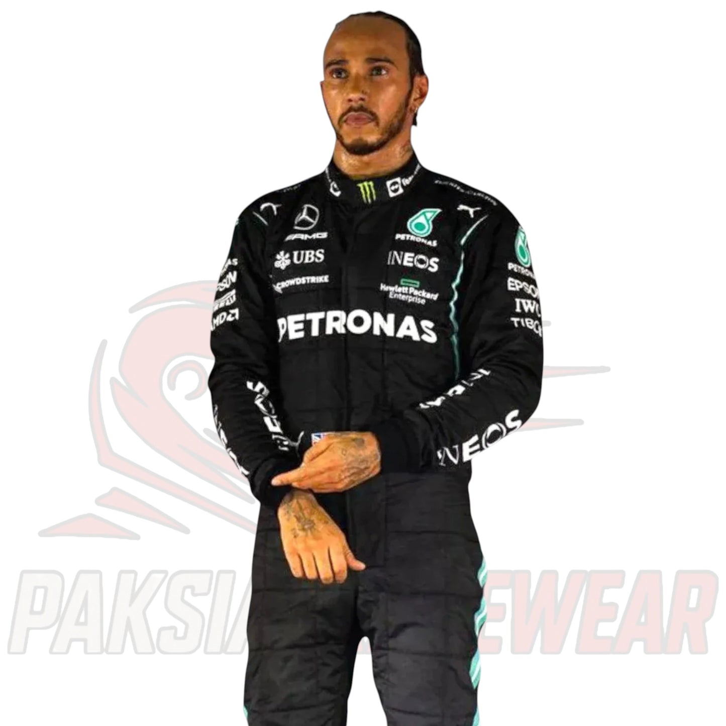 2021 Lewis Hamilton Mercedes-AMG Petronas F1 Team Replica Race Suit – Title Chase Edition
