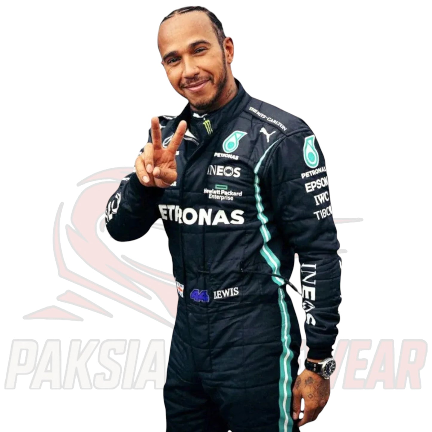 2021 Lewis Hamilton Mercedes-AMG Petronas F1 Team Replica Race Suit – Title Chase Edition