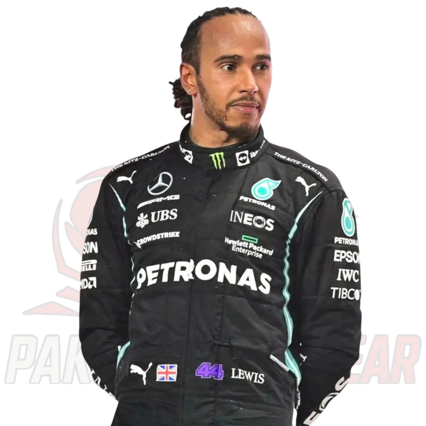 2021 Lewis Hamilton Mercedes-AMG Petronas F1 Team Replica Race Suit – Title Chase Edition