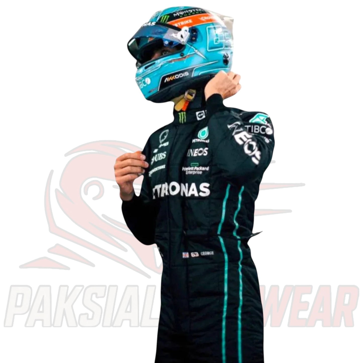 2022 George Russell Mercedes-AMG F1 Replica Race Suit by Paksial Racewear