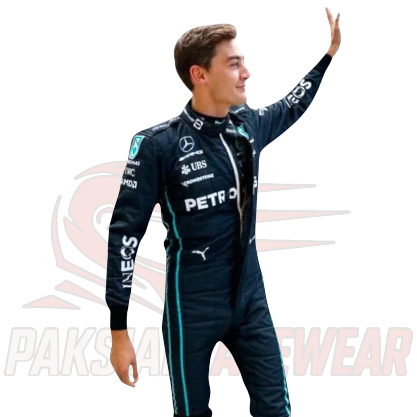2022 George Russell Mercedes-AMG F1 Replica Race Suit by Paksial Racewear