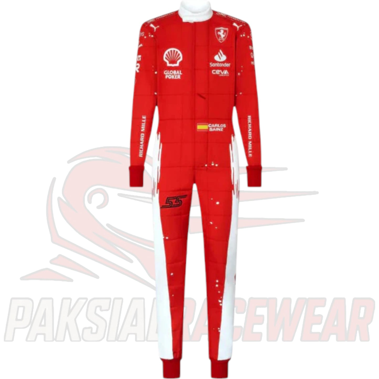 2023 Carlos Sainz Ferrari F1 Race Suit Replica – Las Vegas GP Special Edition