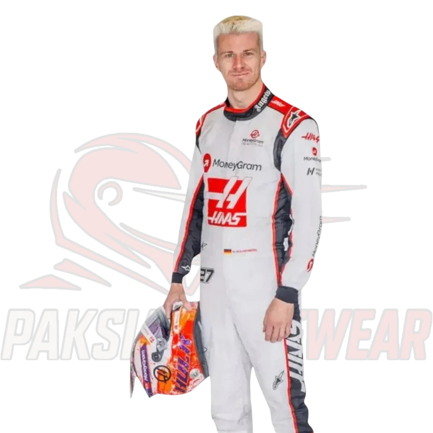 2023 Nico Hülkenberg Haas F1 Team Race Suit – Special Las Vegas Grand Prix Edition | Paksial Racewear Replica