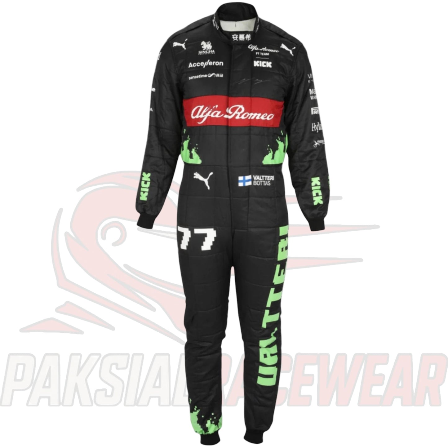 Valtteri Bottas 2023 Alfa Romeo F1 Team Stake Replica Race Suit | Premium Formula One Collectible by Paksial Racewear