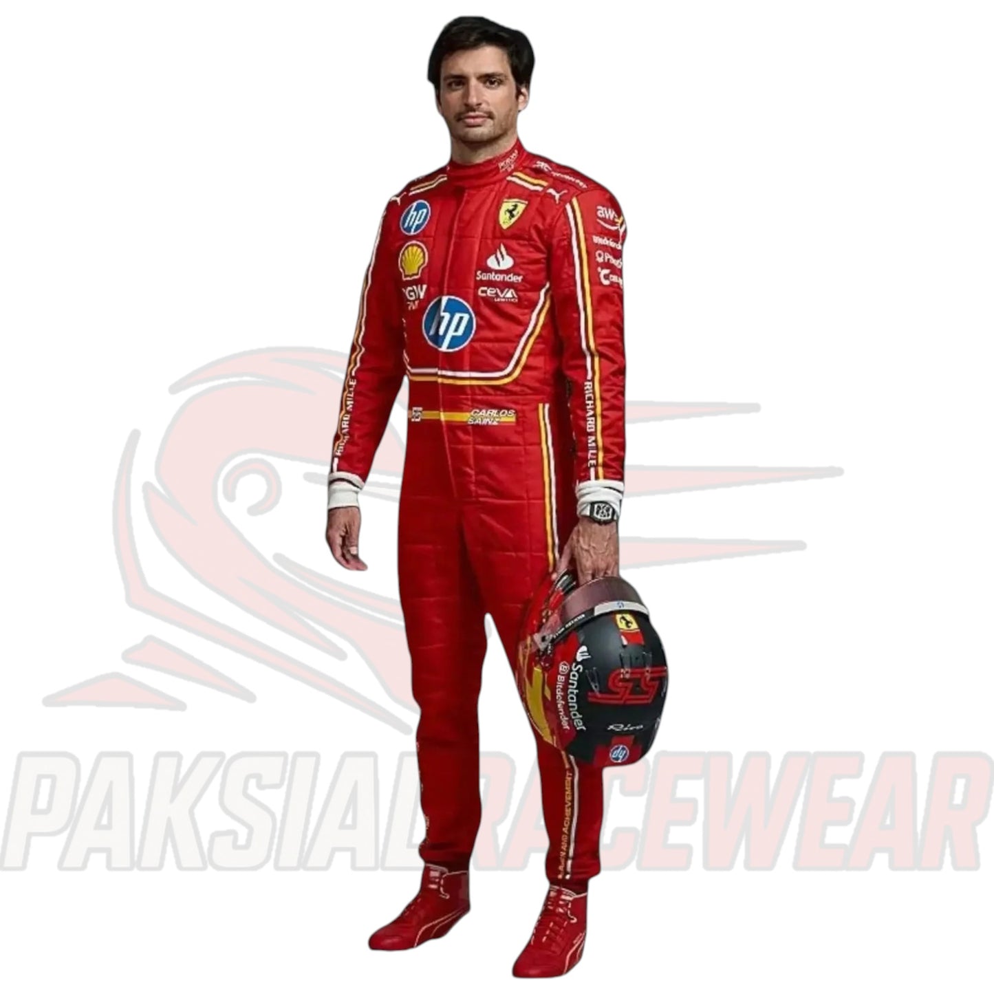 Carlos Sainz Scuderia Ferrari 2024 F1 Race Suit | Paksial Racewear