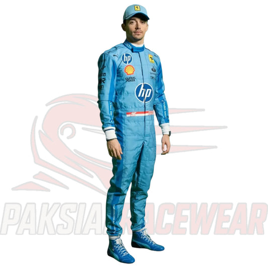 Charles Leclerc 2024 Ferrari HP Miami GP F1 Replica Race Suit – Paksial Racewear