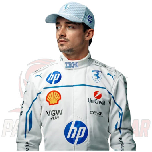 Charles Leclerc 2025 Ferrari HP Monaco GP F1 Special Edition Replica Suit – Paksial Racewear