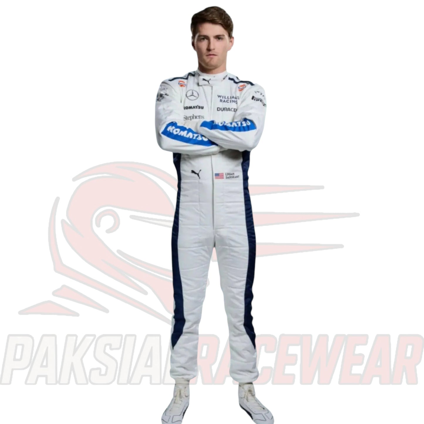 Logan Sargeant 2024 Williams F1 Team Racing Suit Replica