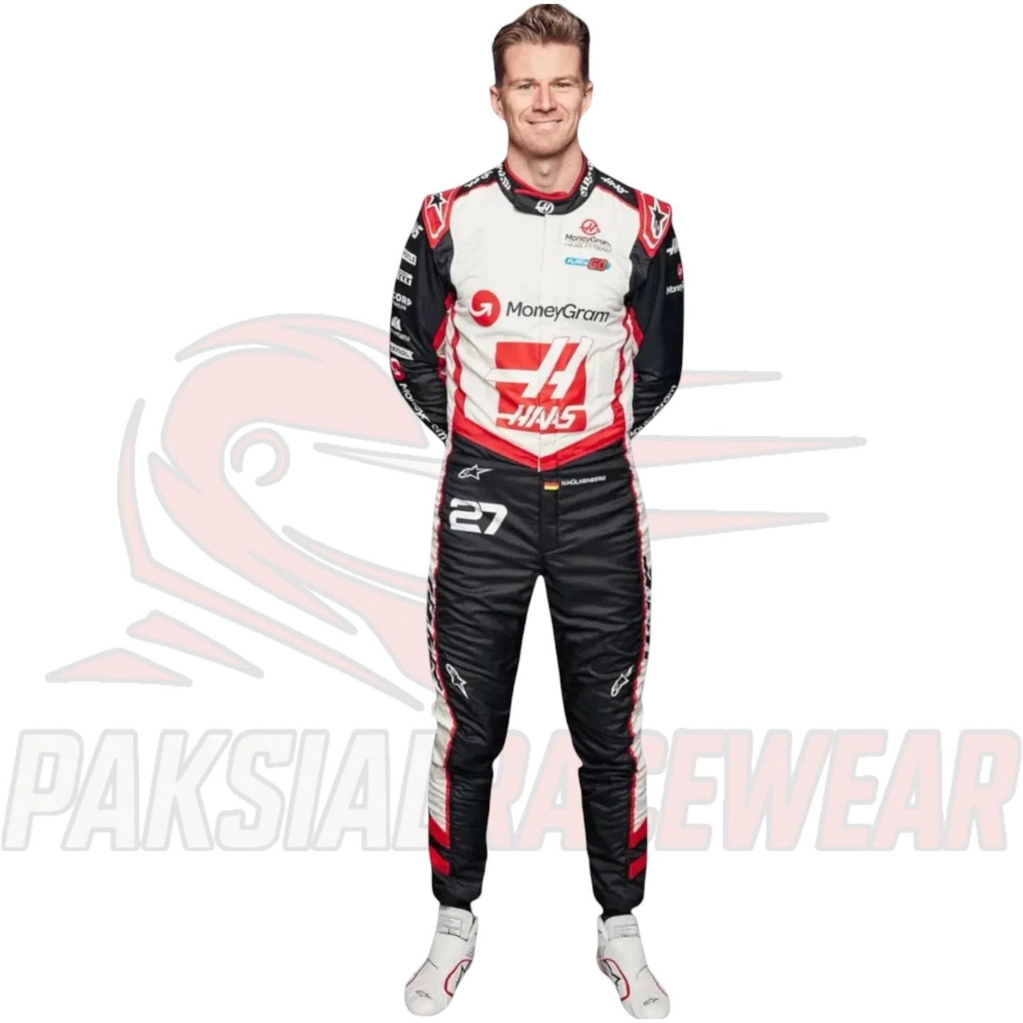 2024 Nico Hülkenberg Haas F1 Team Race Suit – Official VF-24 Replica | Paksial Racewear