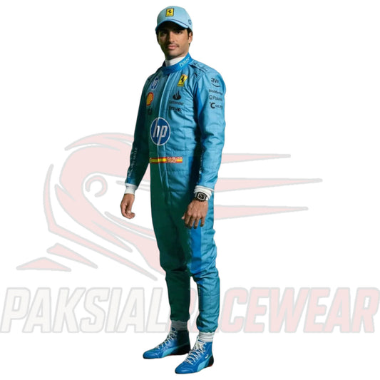 Carlos Sainz 2024 Ferrari Miami GP F1 Replica Race Suit – Paksial Racewear