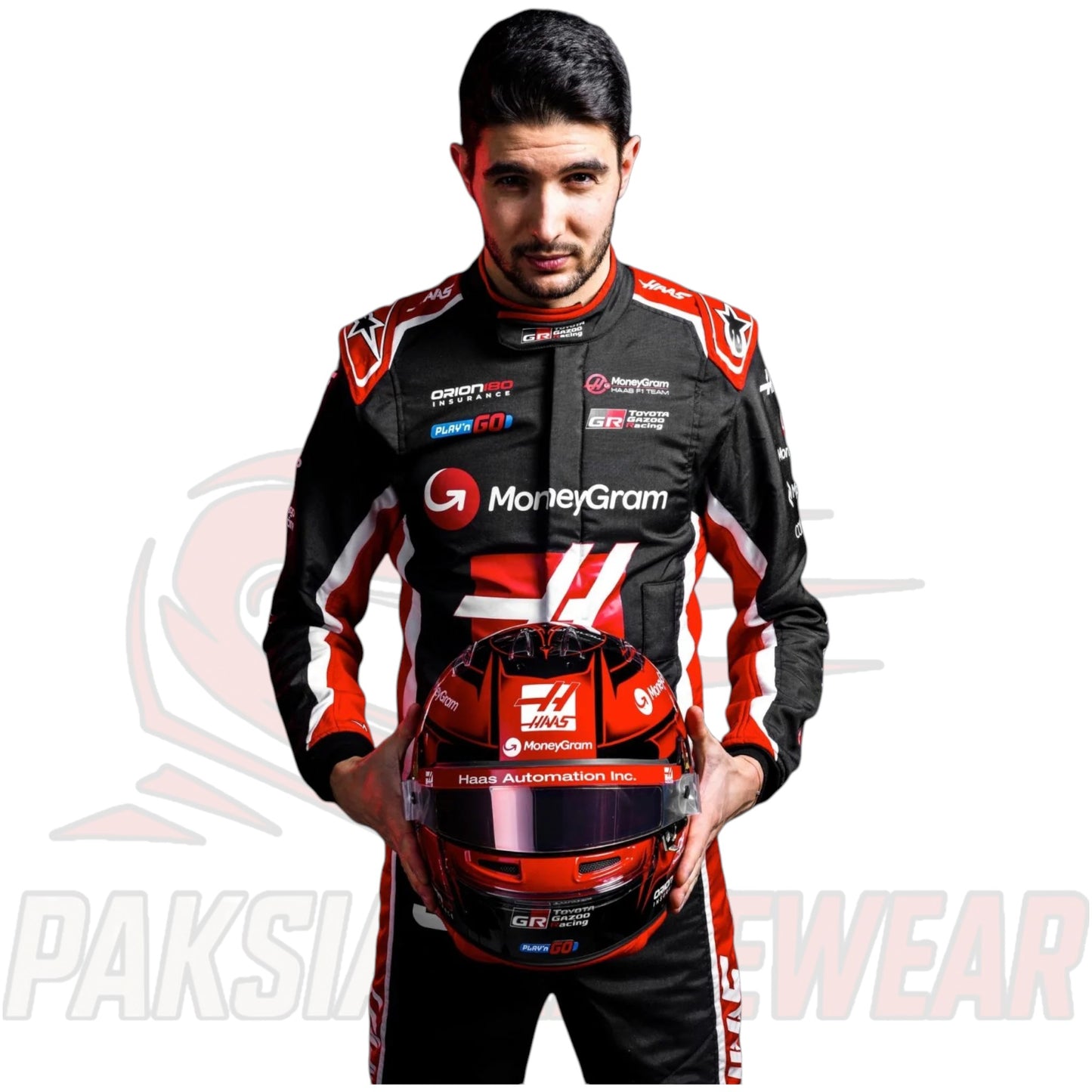 Esteban Ocon 2025 MoneyGram Haas F1 Team Replica Racing Suit