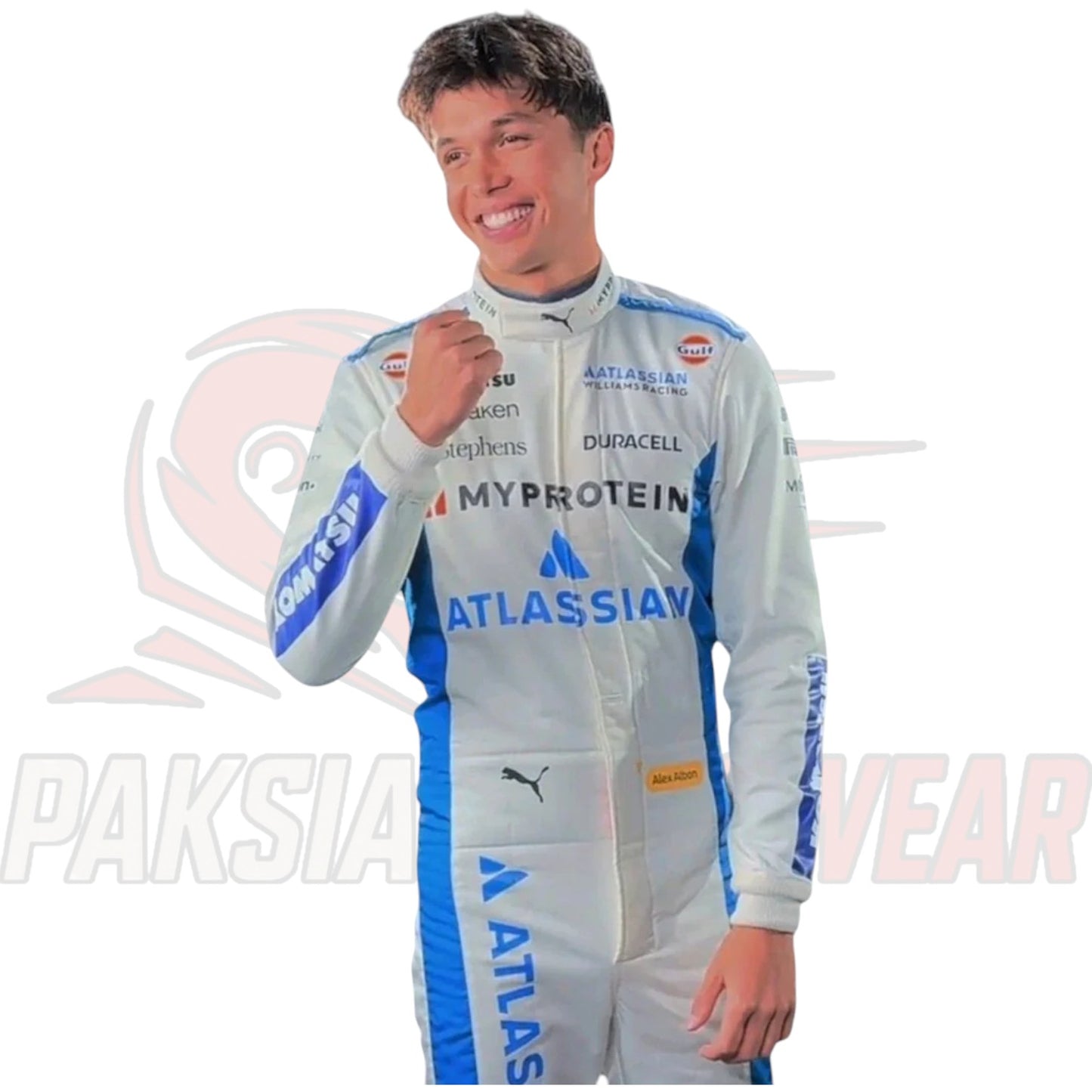 Alex Albon 2025 Williams Racing F1 Team Replica Race Suit – Paksial Racewear