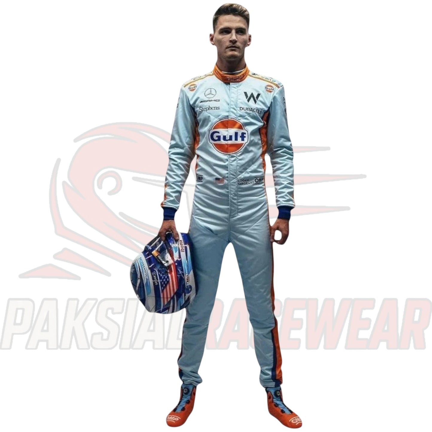 Alex Albon F1 Racing Suit 2023 – Gulf x Williams – Singapore GP Replica