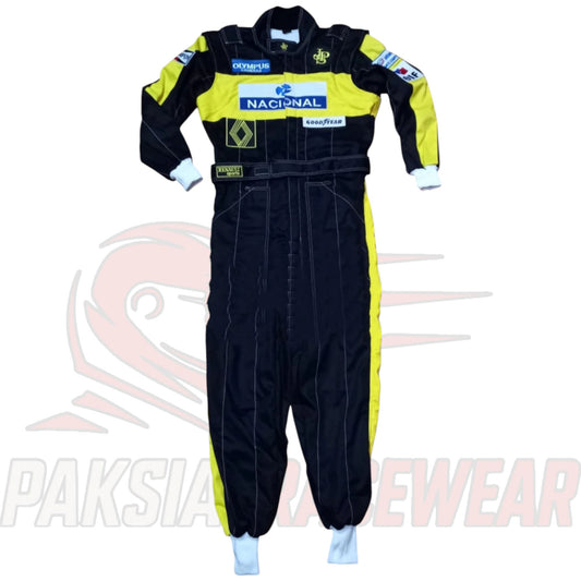 Ayrton Senna 1985 F1 JPS Embroidered Racing Suit | Classic F1 Replica by Paksial