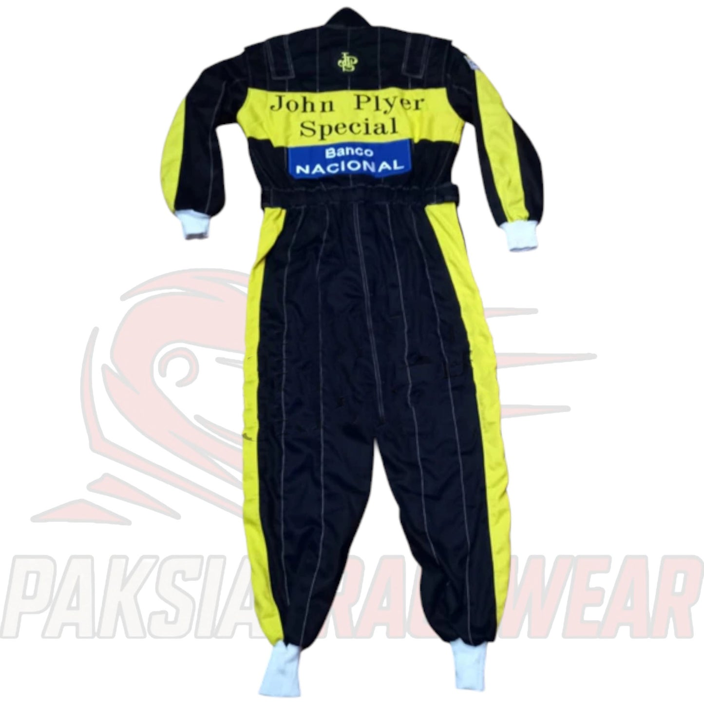 Ayrton Senna 1985 F1 JPS Embroidered Racing Suit | Classic F1 Replica by Paksial