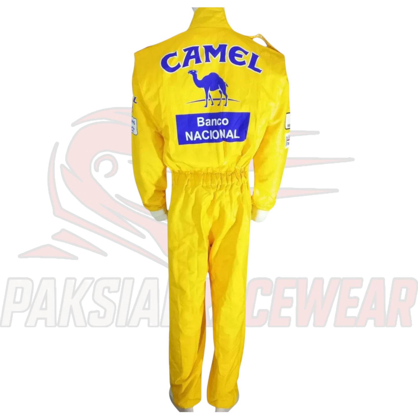 Ayrton Senna 1987 Camel Lotus F1 Replica Race Suit by Paksial Racewear