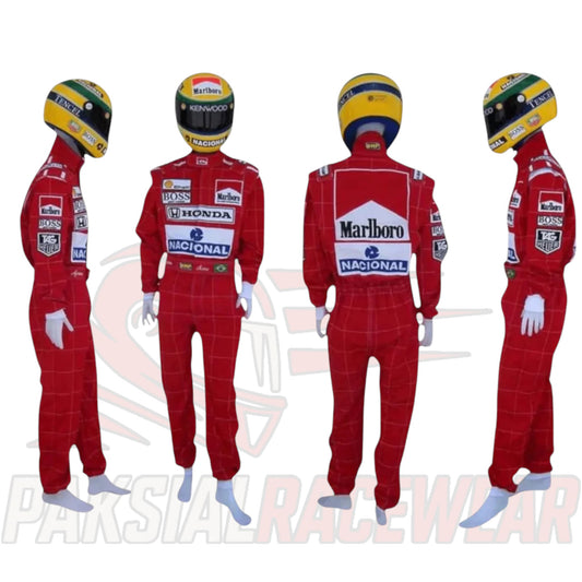 Ayrton Senna 1991 McLaren F1 Embroidered Racing Suit Replica by Paksial Racewear