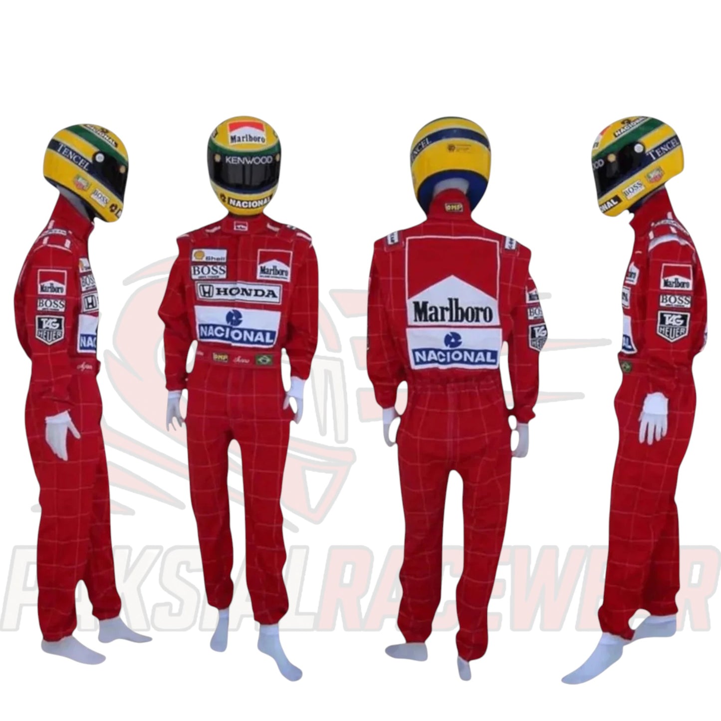 Ayrton Senna 1991 McLaren F1 Embroidered Replica Suit by Paksial Racewear