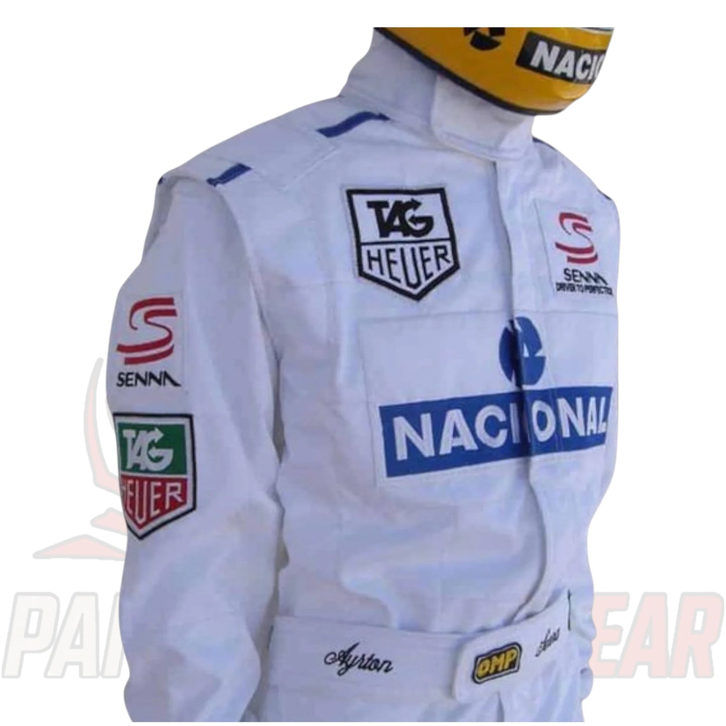 Ayrton Senna 1993 Paris Bercy Embroidered F1 Race Suit by Paksial Racewear