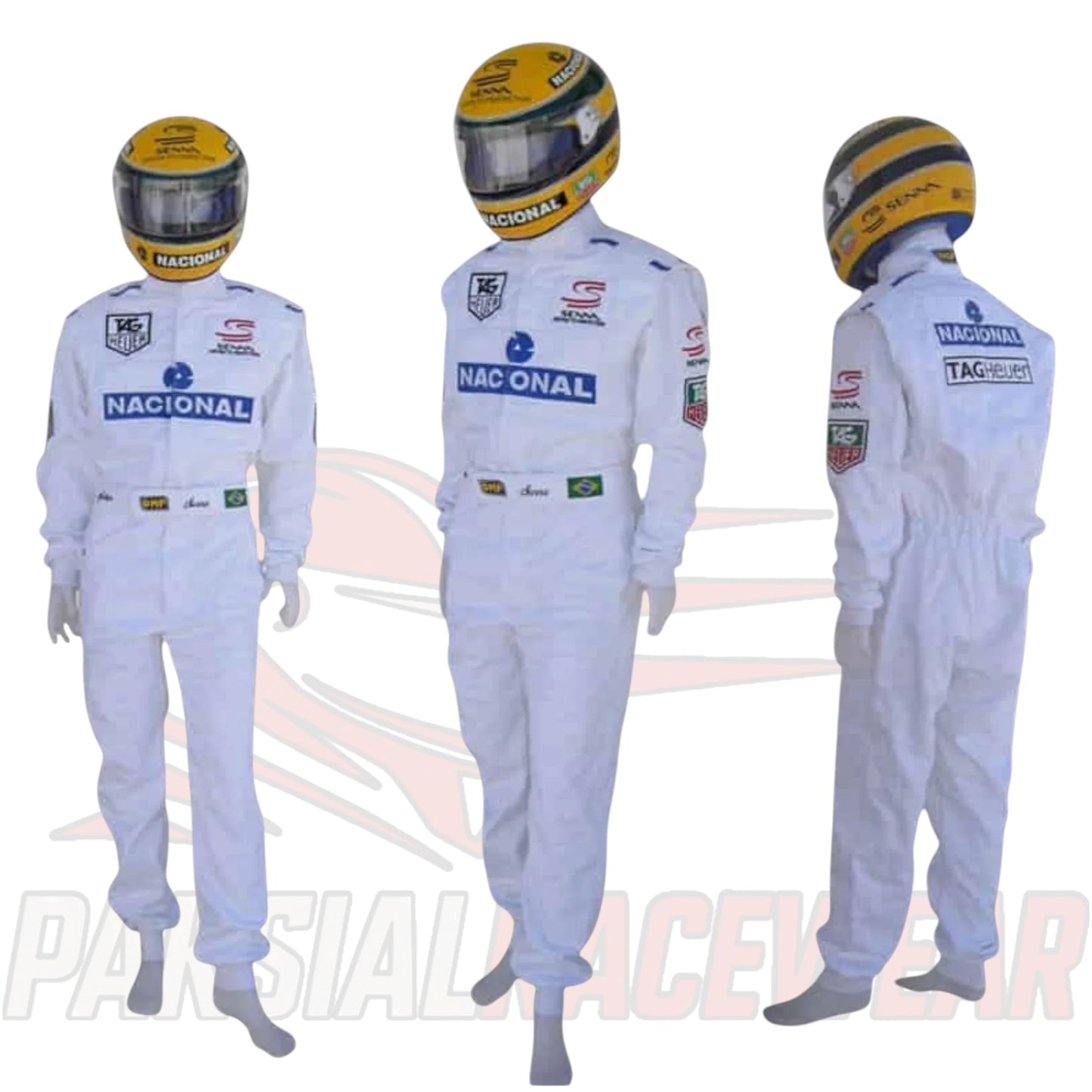 Ayrton Senna 1993 Paris Bercy Embroidered F1 Race Suit by Paksial Racewear