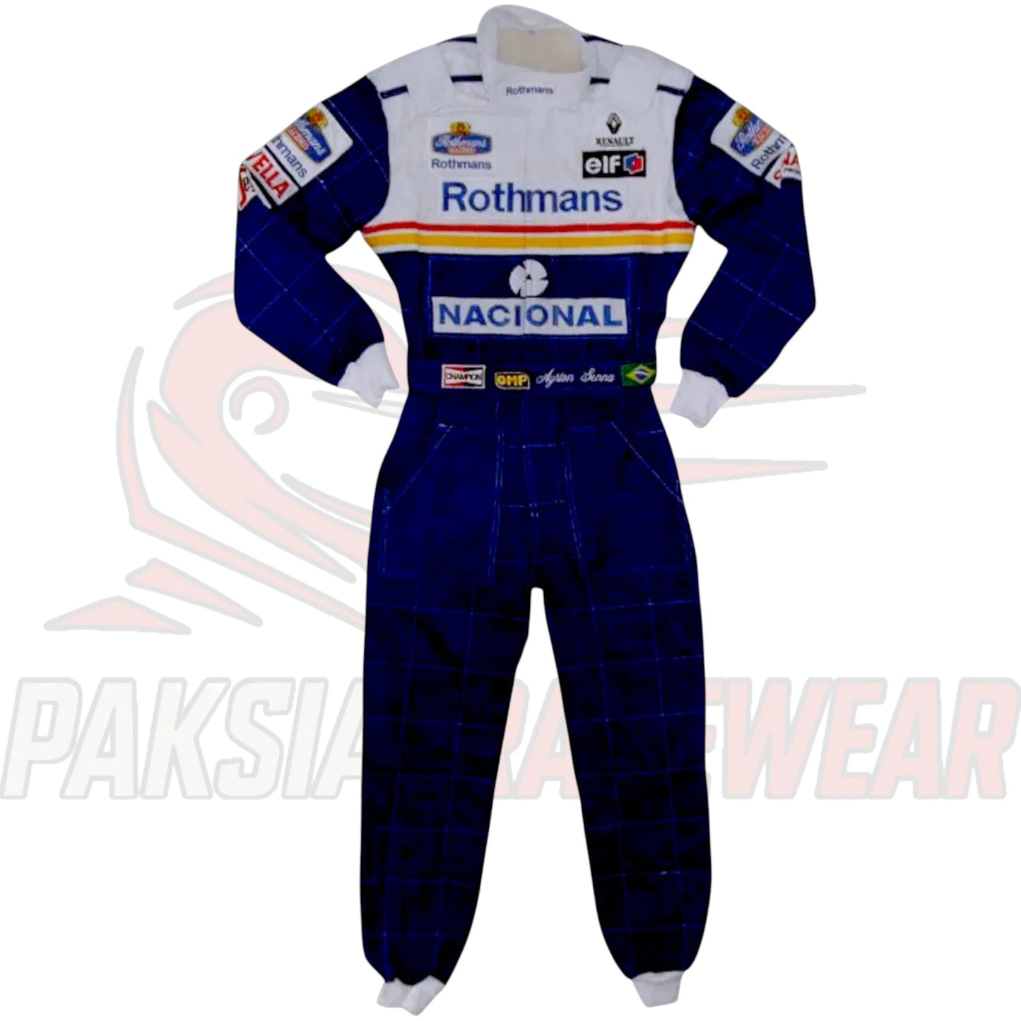 Ayrton Senna 1994 Williams Renault F1 Replica Race Suit by Paksial Racewear