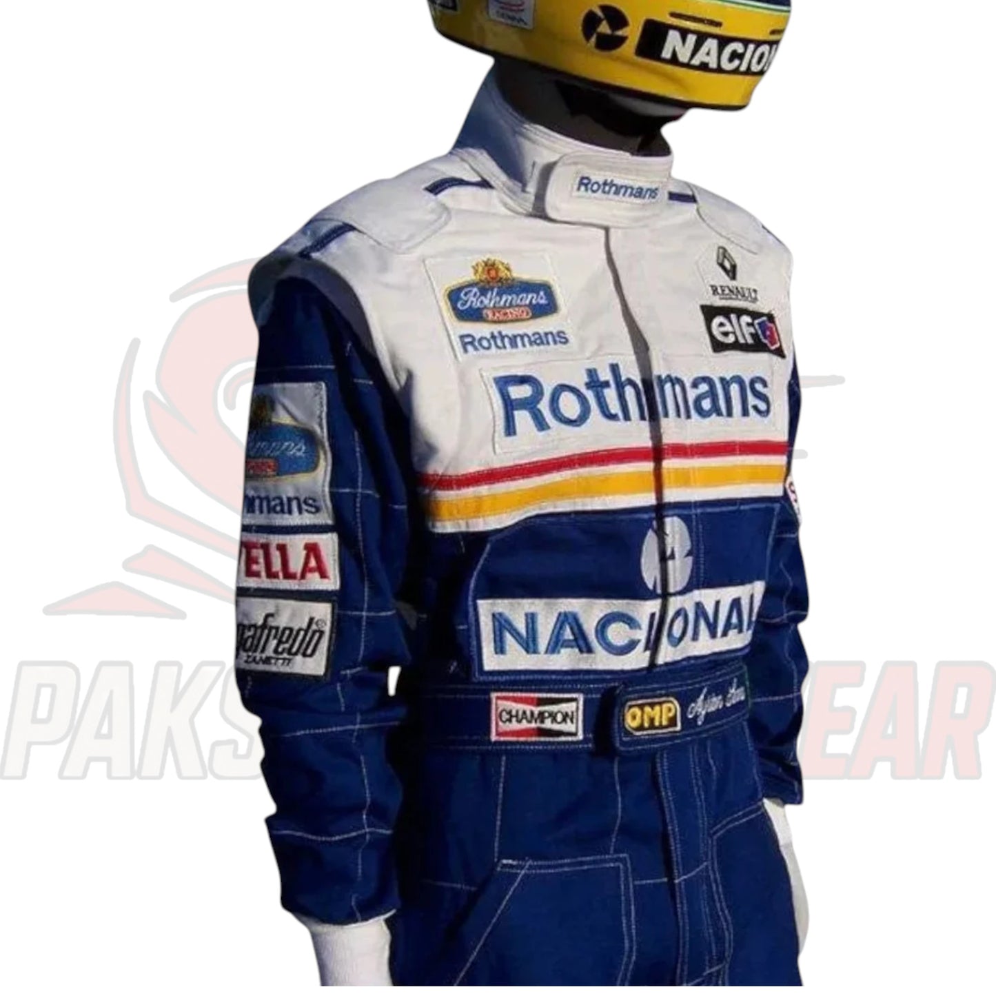Ayrton Senna 1994 Williams Renault F1 Replica Race Suit by Paksial Racewear