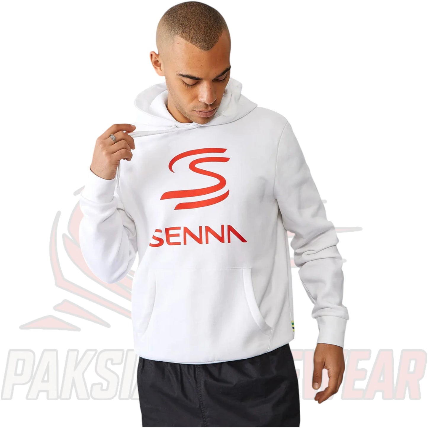 Ayrton Senna Logo Hoodie by Paksial Racewear