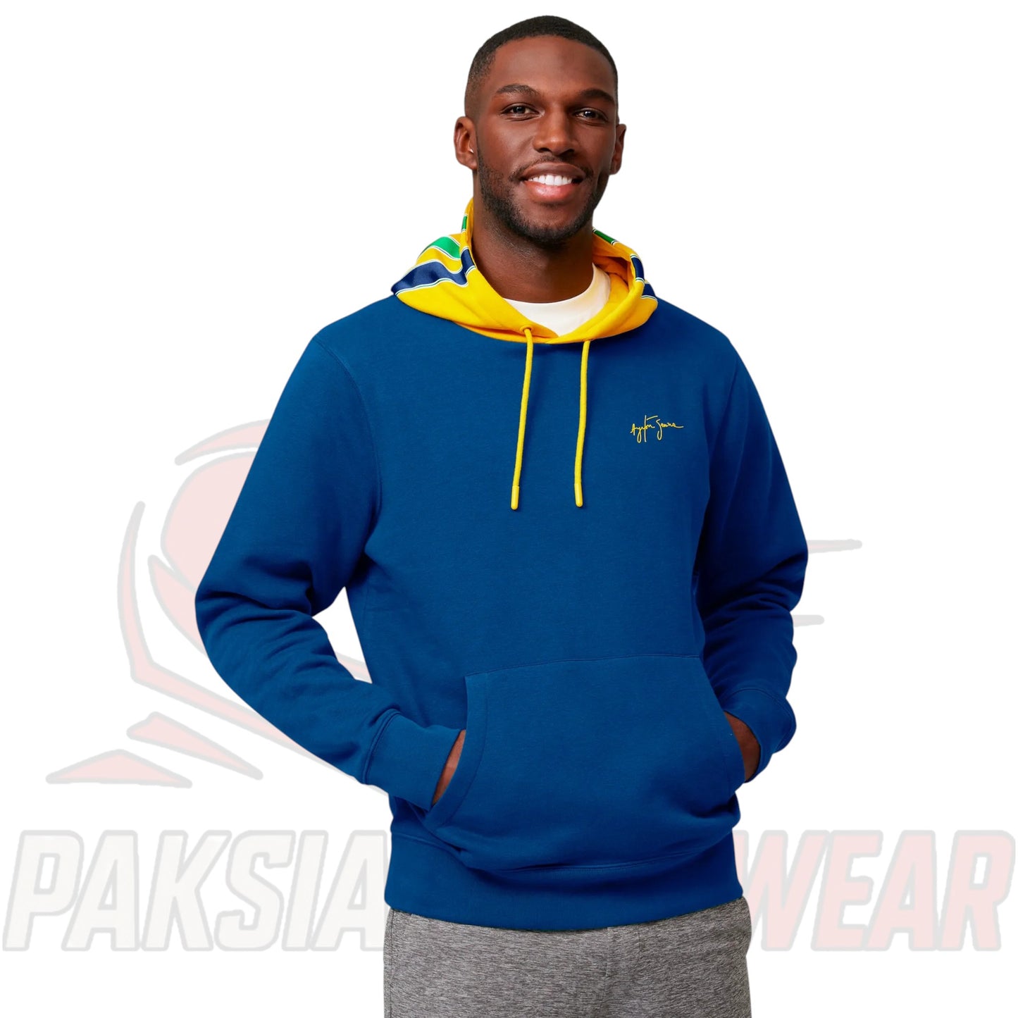 Ayrton Senna Stripe Hoodie by Paksial Racewear