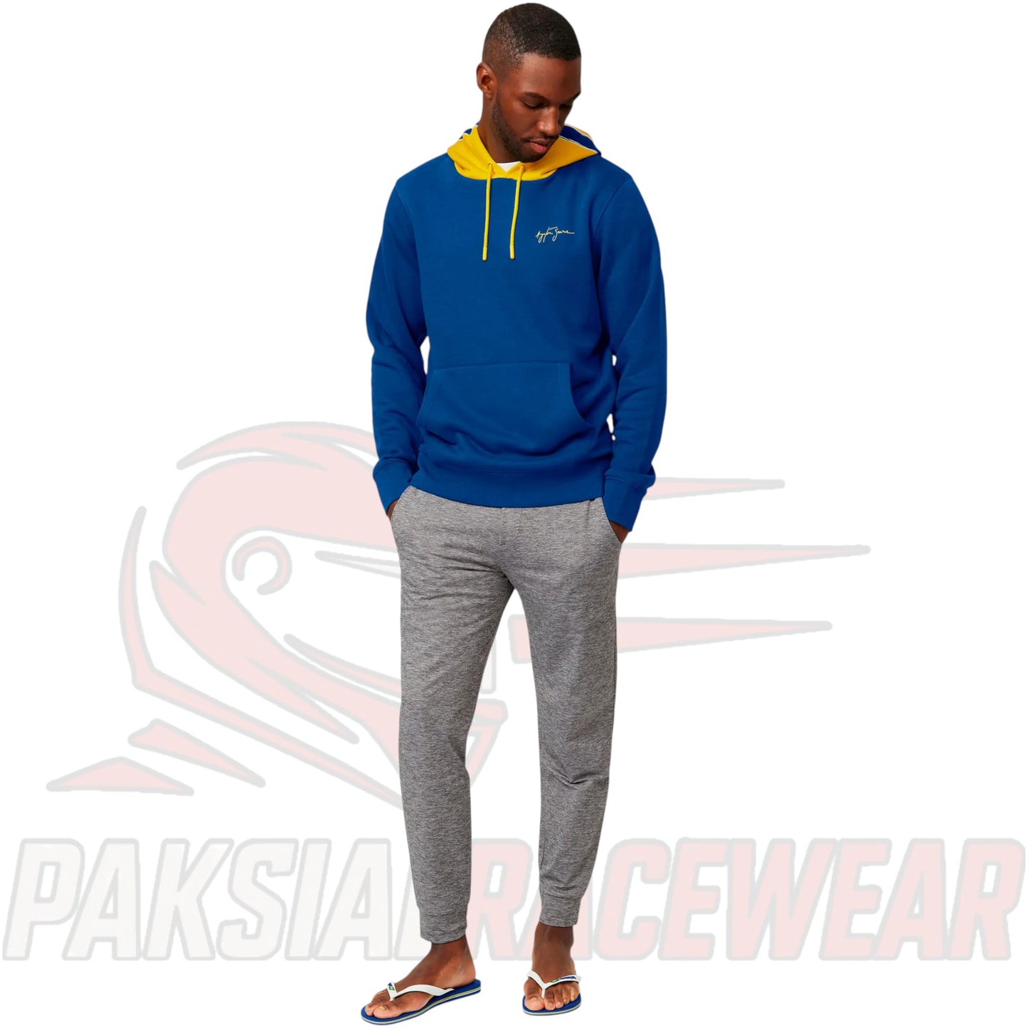 Ayrton Senna Stripe Hoodie by Paksial Racewear