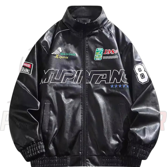 Black Racing Lap 85 Jacket – Vintage Motorsport Style by Paksial Racewear