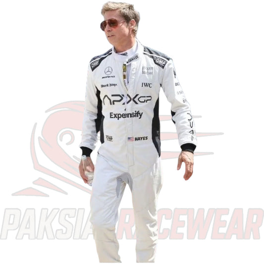 Brad Pitt Formula 1 Movie Replica Go Kart Printed Racing Suit