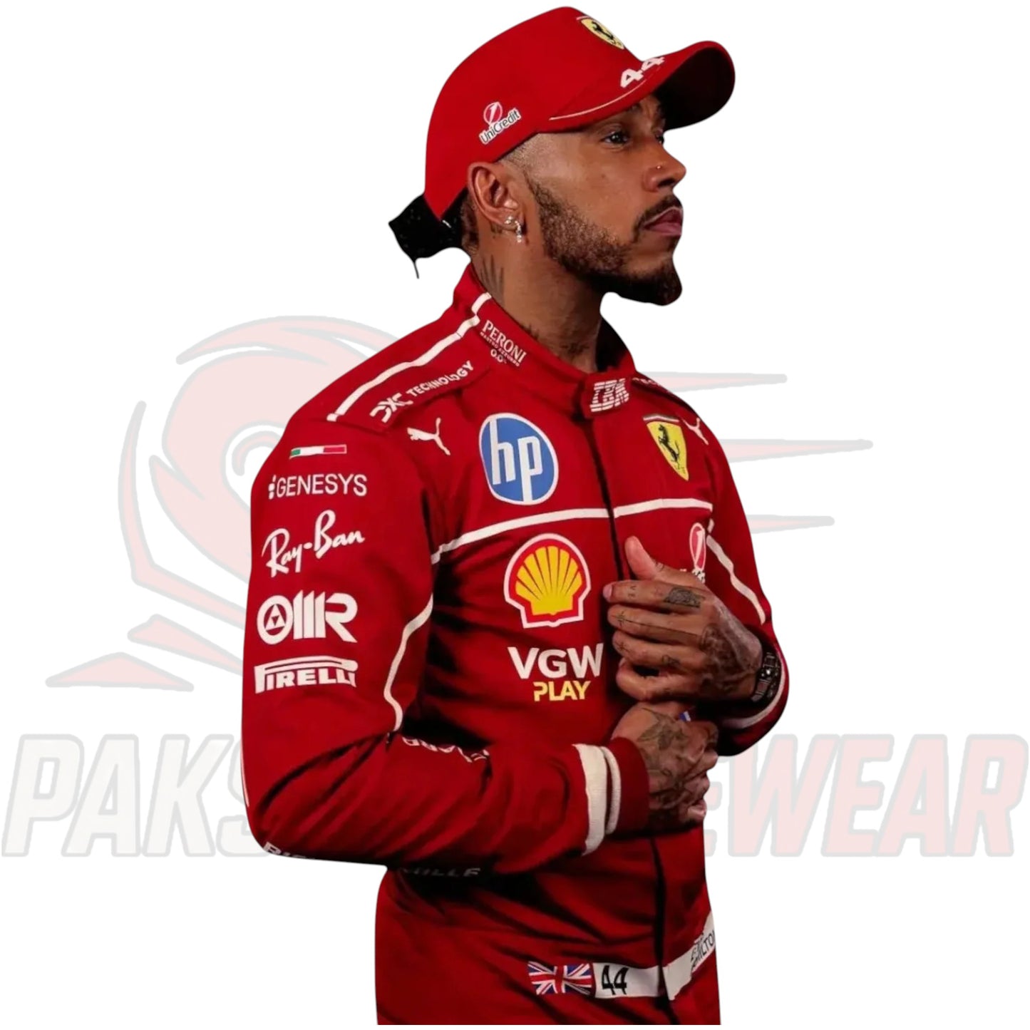 Lewis Hamilton 2025 Ferrari F1 Race Suit