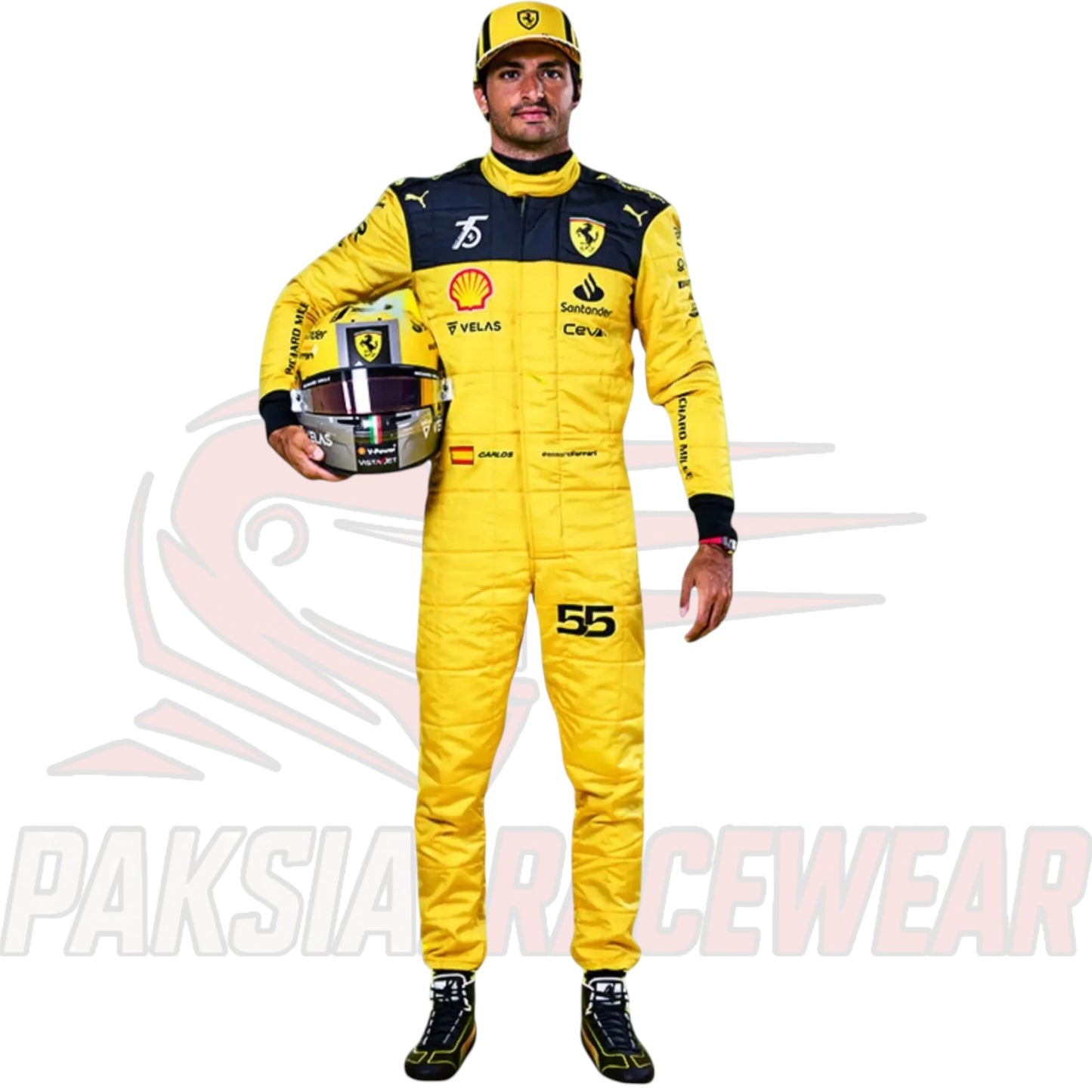 Carlos Sainz 2022 Scuderia Ferrari F1 Replica Racing Suit