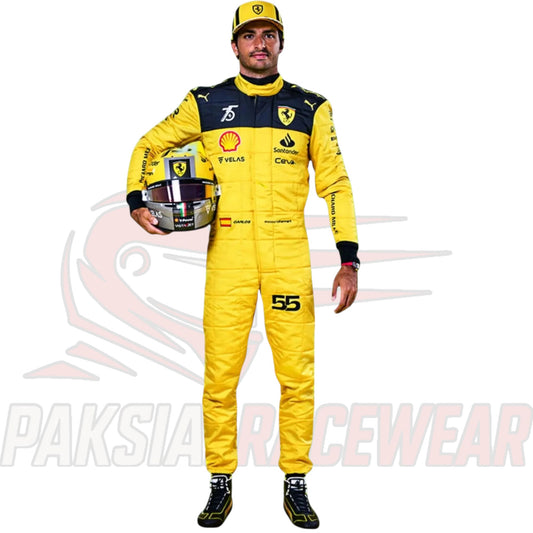 Carlos Sainz 2022 Scuderia Ferrari F1 Replica Racing Suit