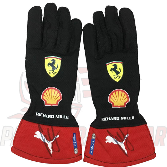 Carlos Sainz 2023 Ferrari F1 Replica Racing Gloves | Paksial Racewear