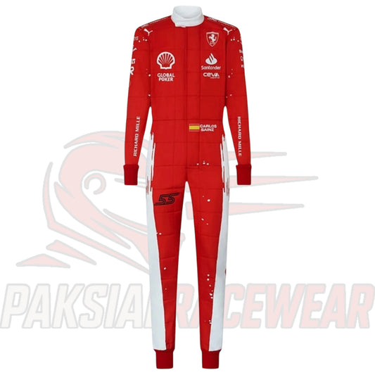 Scuderia Ferrari Carlos Sainz Replica Racing Suit | Paksial Racewear